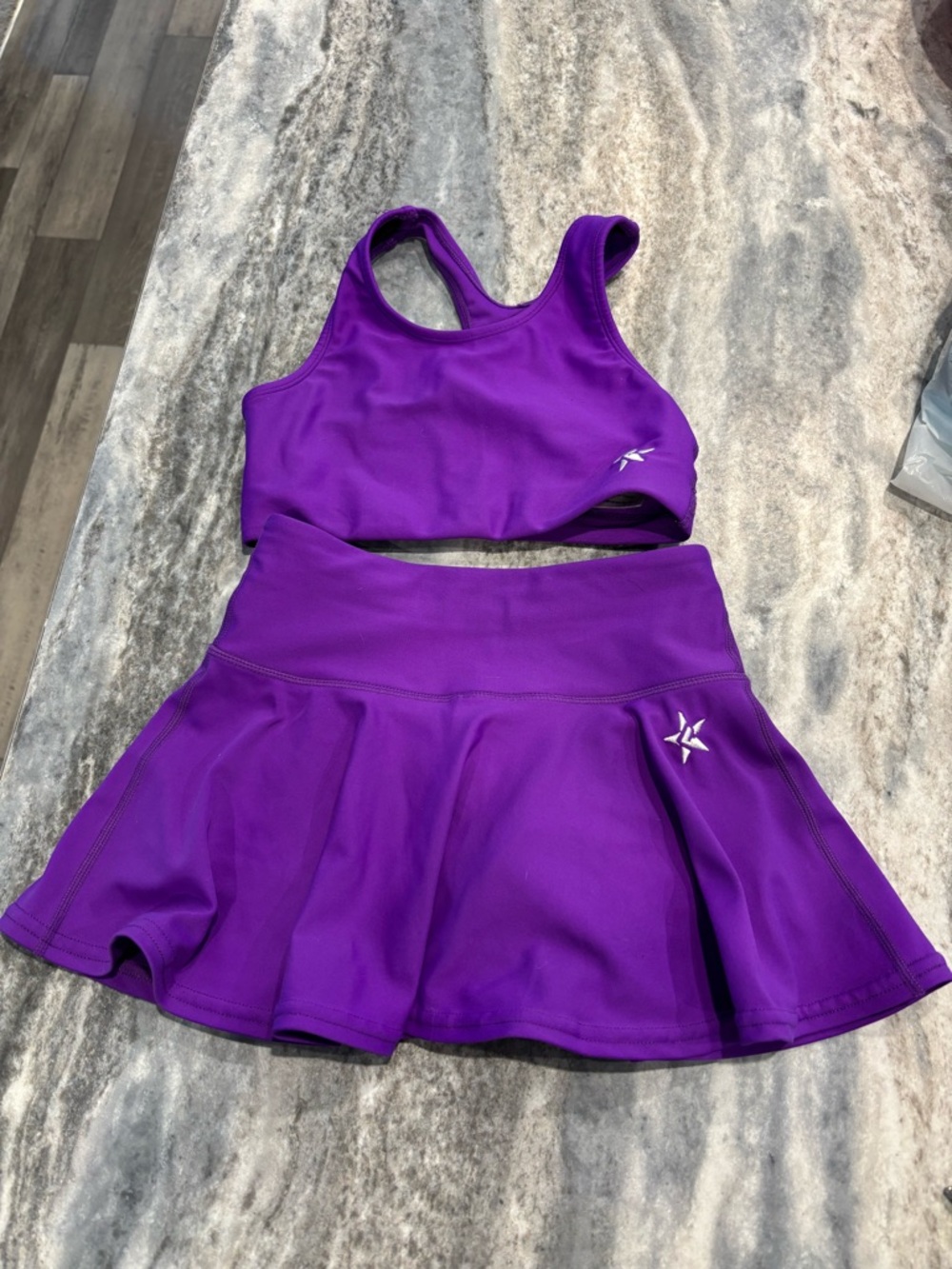 Rebel Athletic bra and skirt set